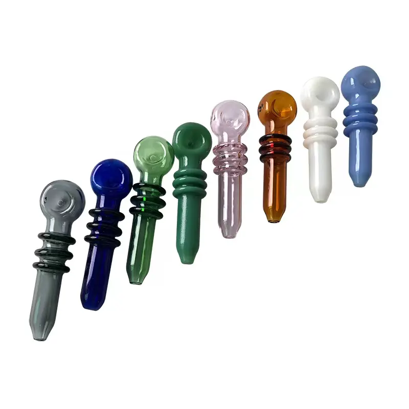 4.5″ Glass Pipe w/ Triple Grip – Random Color