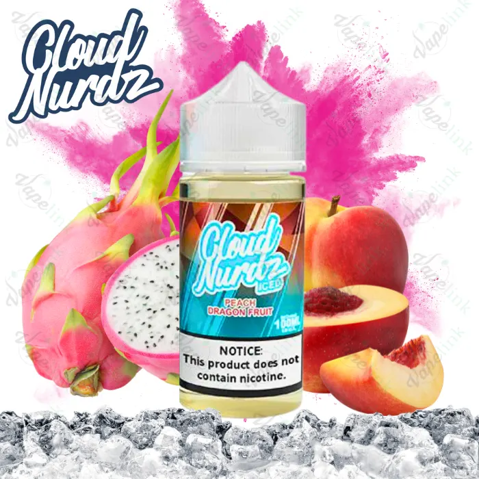Cloud Nurdz | ICED | Peach Dragonfruit ICED 100ml