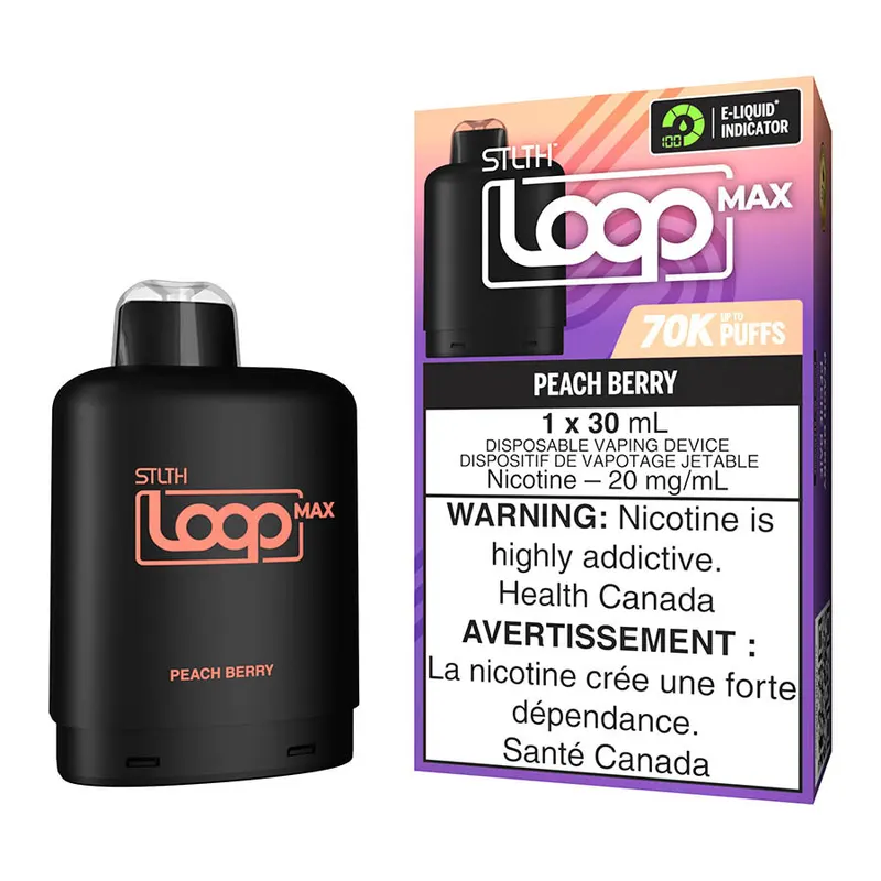 STLTH Loop Max E-Liquid Pod Pack – Peach Berry